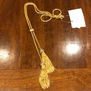 J Crew Pavé Lariat Necklace